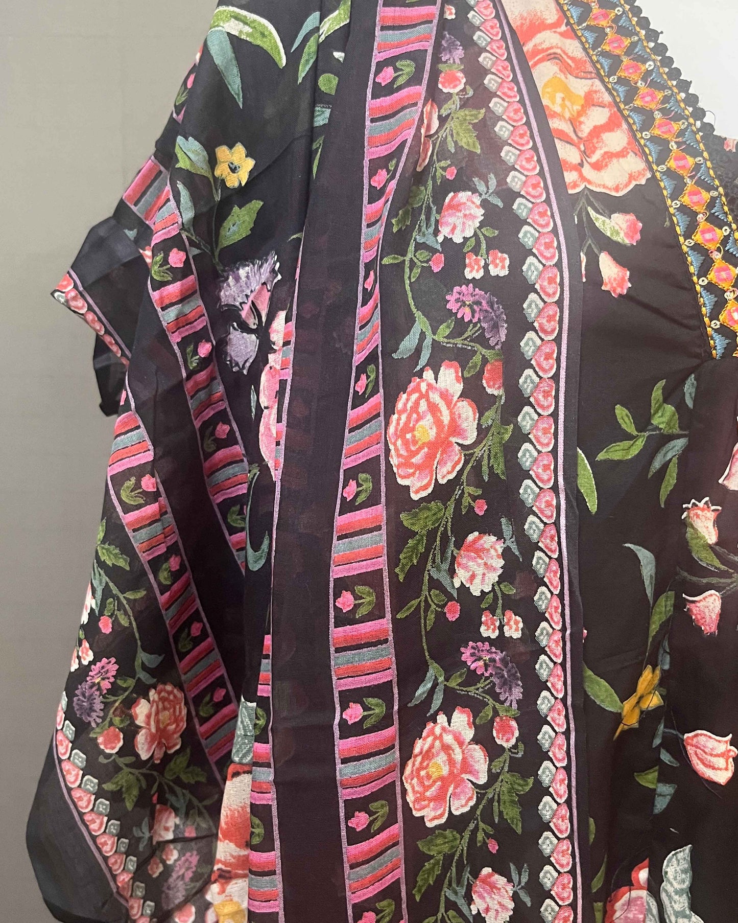 Floral 3 piece Anarkali suit