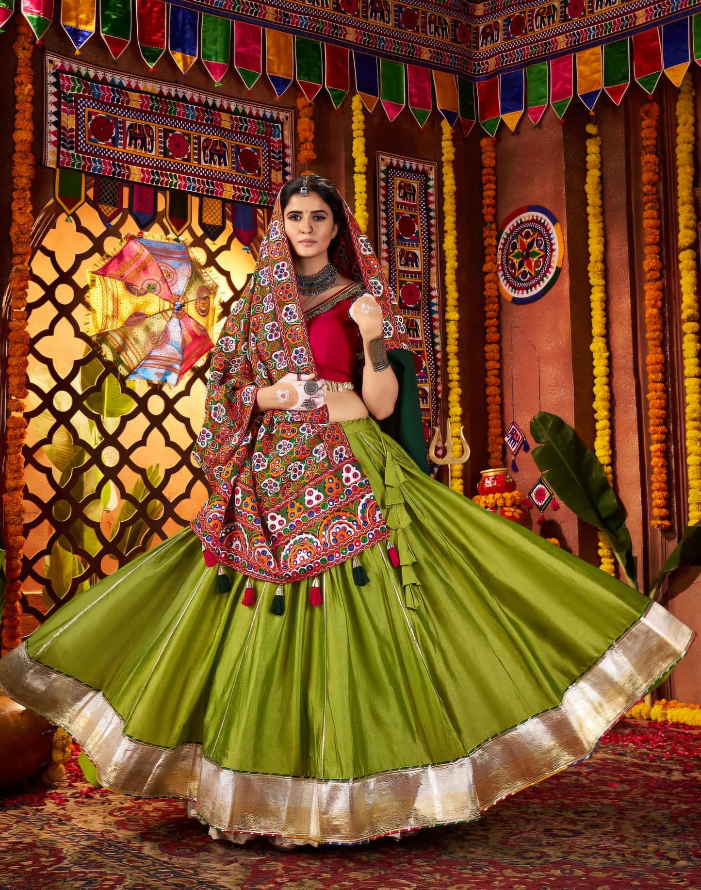 3 PIECE NAVRATRI LEHENGA CHOLI
