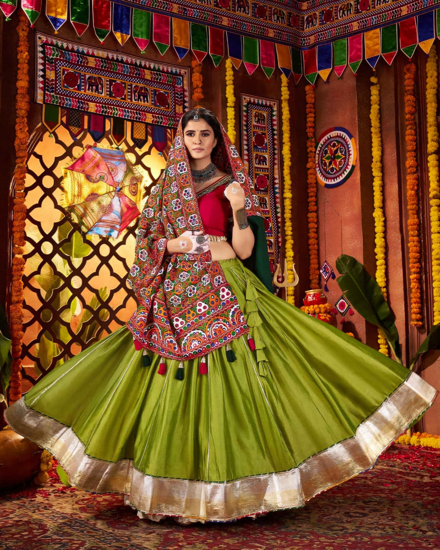 3 PIECE NAVRATRI LEHENGA CHOLI