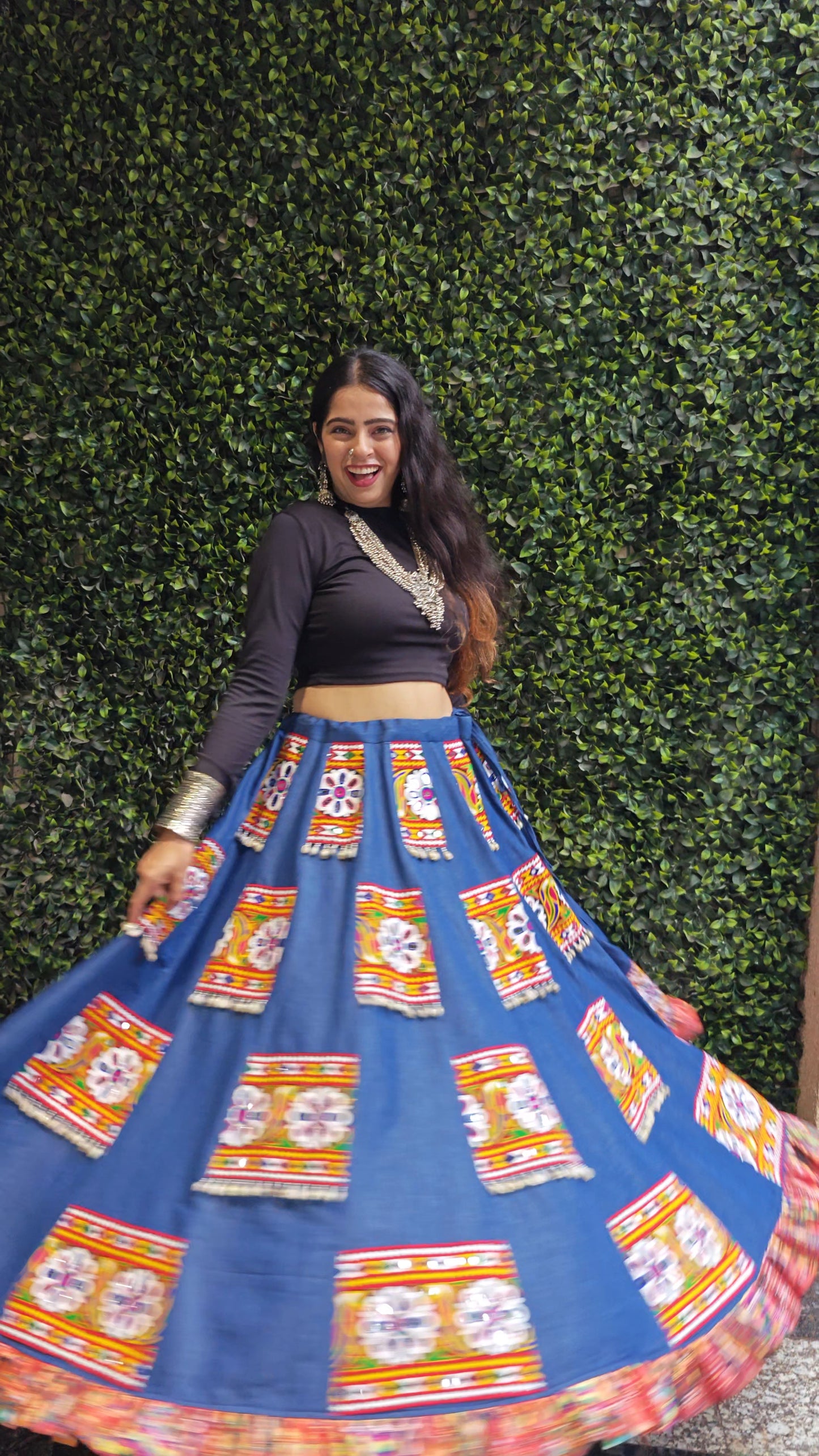 Denim ghagra