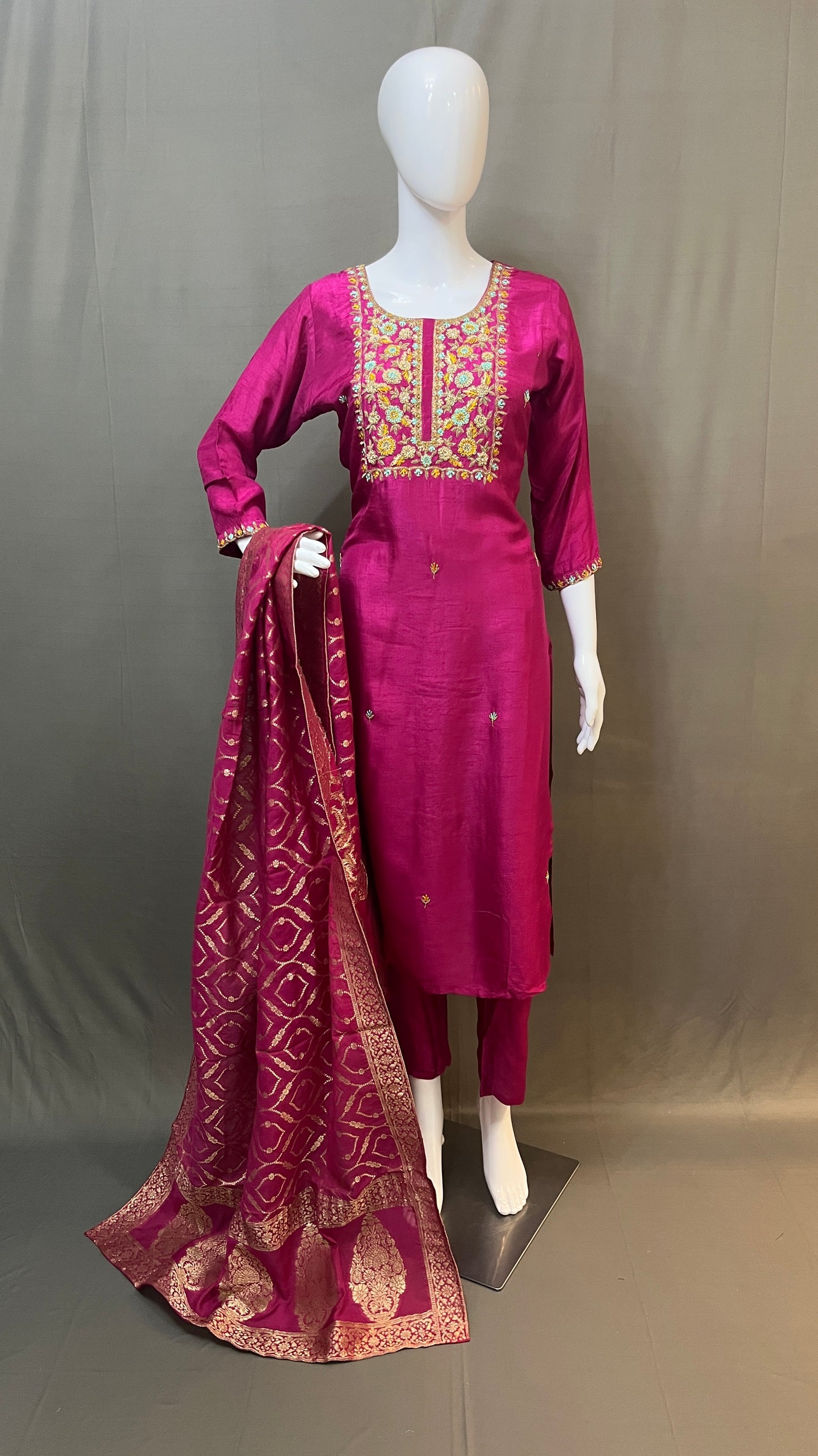 Dola silk 3 piece suit