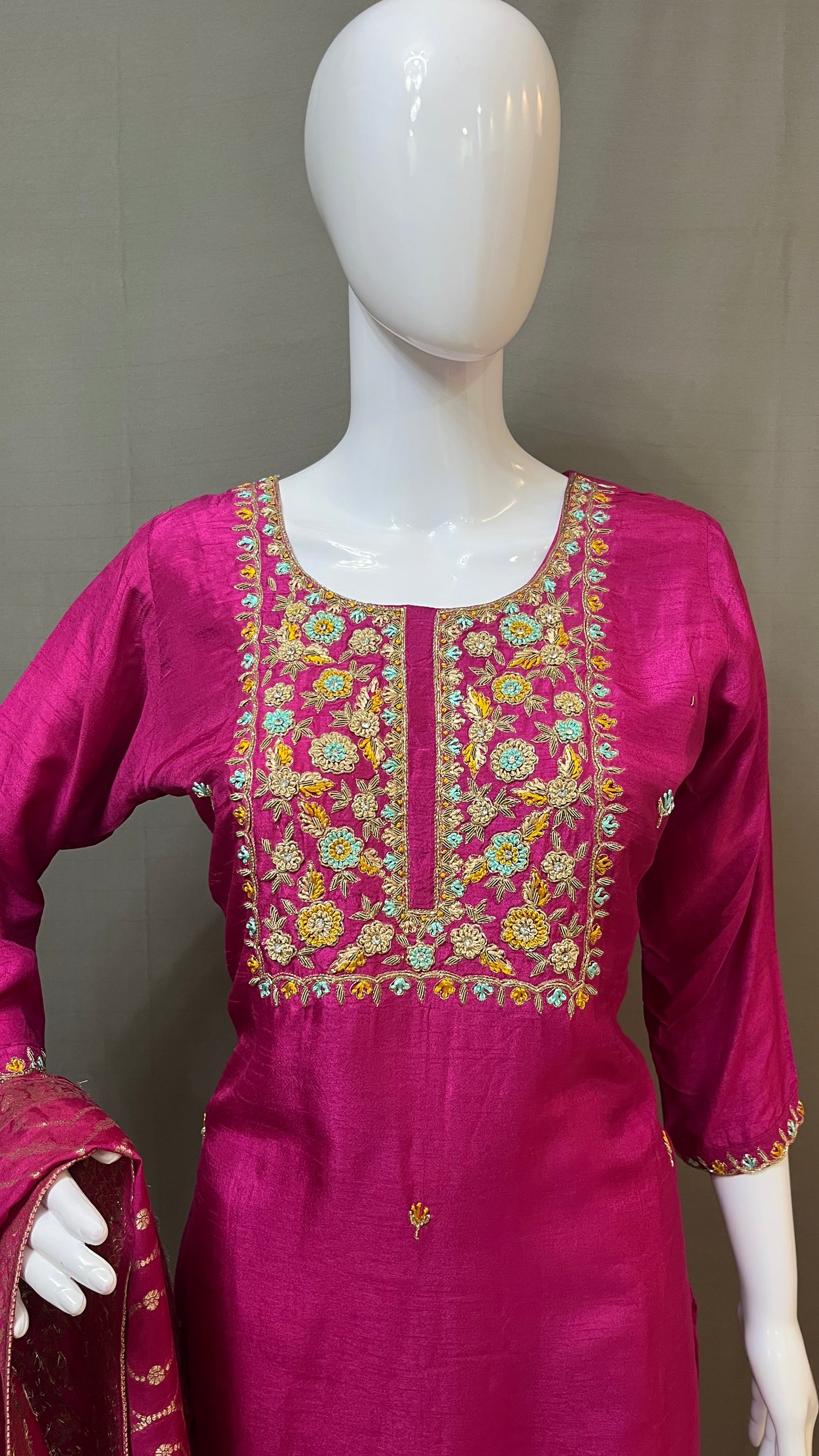 Dola silk 3 piece suit