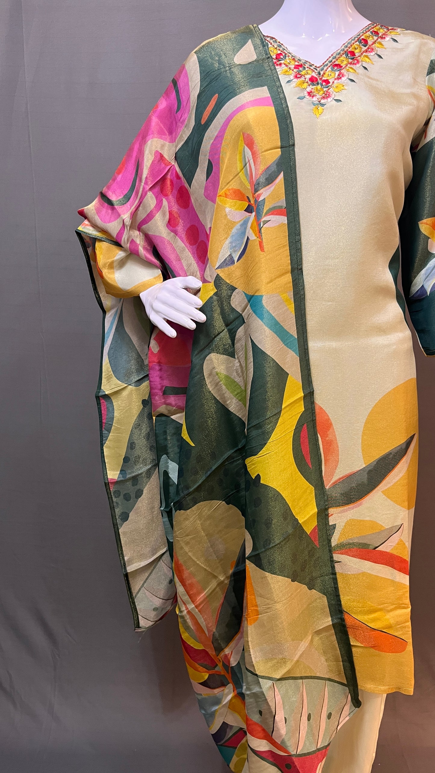 3 piece shimmer tissue suit