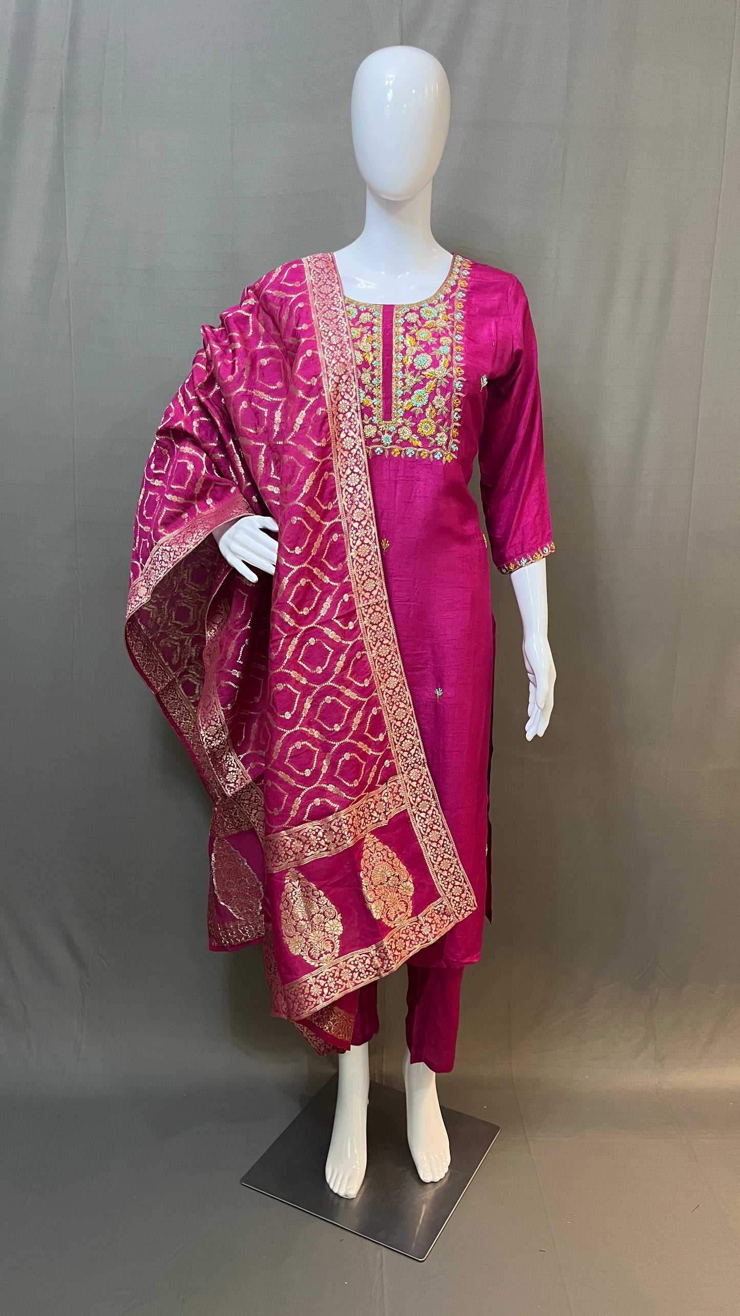 Dola silk 3 piece suit