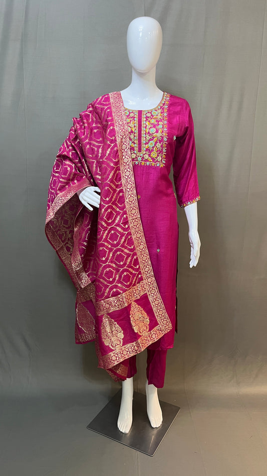 Dola silk 3 piece suit