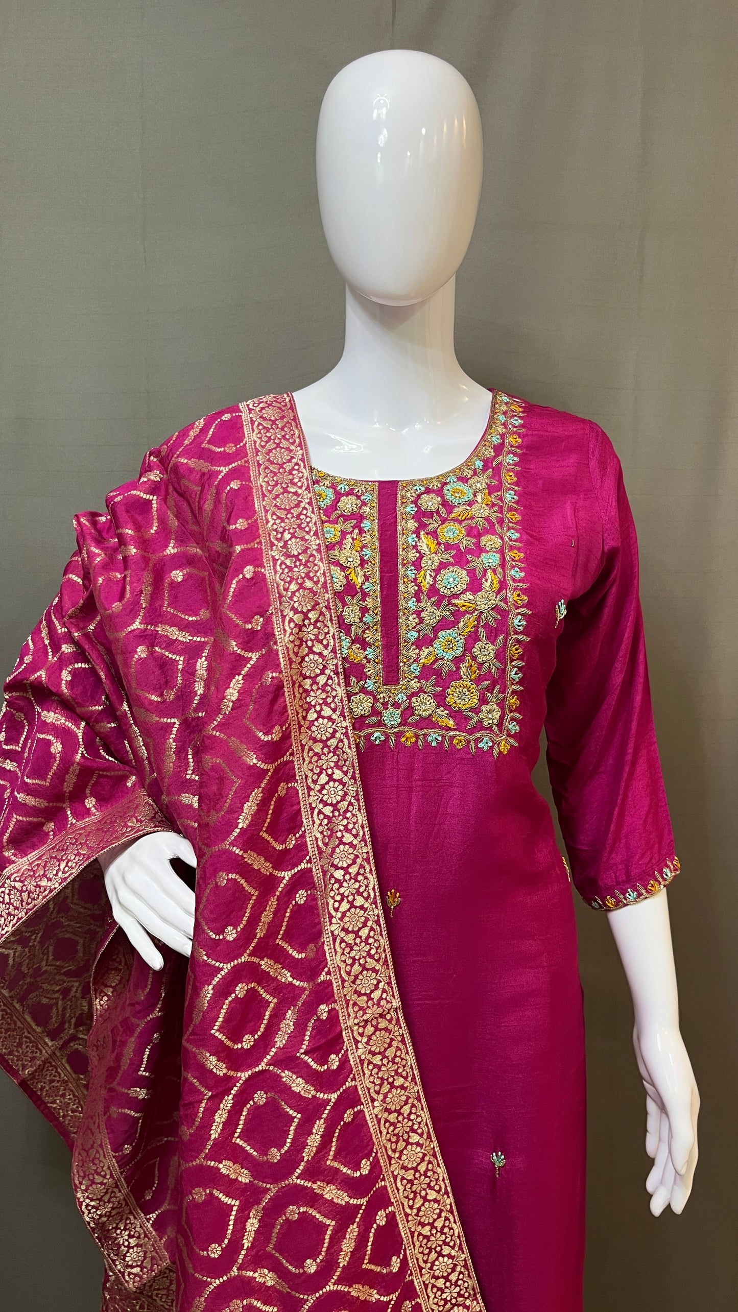 Dola silk 3 piece suit